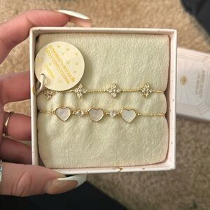 gold bracelet set of 2